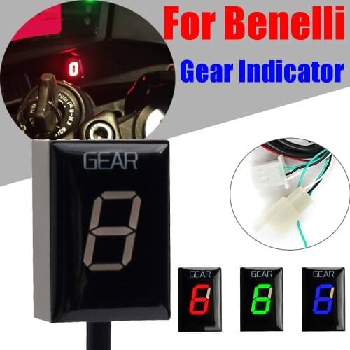 Motorcycle 1-6 Speed Digital Gear Indicator For Benelli TNT125 TNT 125 BJ125-3E BJ 125-3E Accessories Gear Display Meter