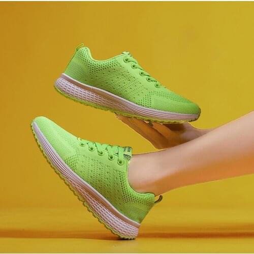 FEOZYZ New Lightweight Runing Shoes Women Plus Size 35-42 Knit Upper Women Sneakers Breathable Summer Shoes Woman Trainers