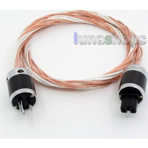 LN005772 1.8m ACROLINK AC-9800(CU) OCC / Silver Plated Mixed Power 6*6 HiFi Power Supply Cable (AG)(A+C)(CU)