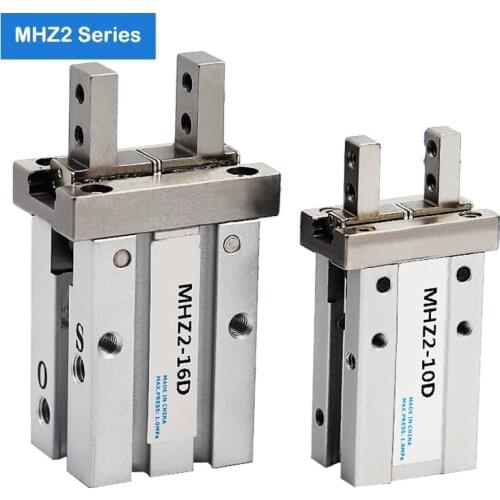 MHZ2-10D/16D/20D/25D/32D/40D robotic gripper Pneumatic finger cylinder angular style double acting air gripper standard