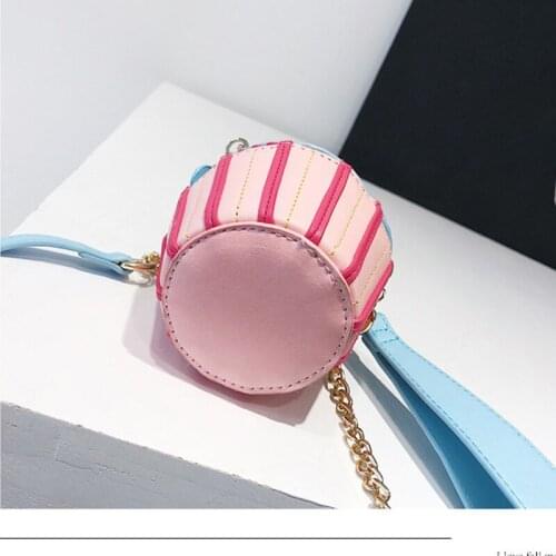 PU Leather Cute Wallets Luxury Women Designer Handbags 2021 Fashion Girls Female Shoppers Ice Cream Shape Bucket Crossbody Bags