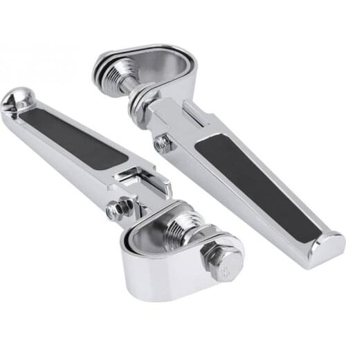 Motorcycle Foot Pegs with Engine Guard Clamps for Harley Davidson Metric 1 to 1-14