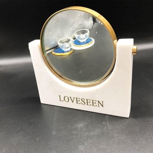 Marble mirror home decor marble crafts home decor marble holder cosmetic mirror