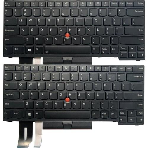 NEW US laptop keyboard FOR Lenovo ThinkPad E480 E485 L480 T480S L380 L490 yoga US keyboard 01YP400 01YP440