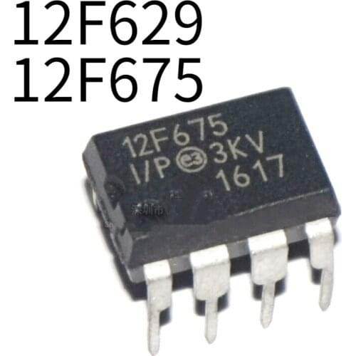 5PCS 12F629 12F675 DIP8 PIC12F629-I/P PIC12F675-I/P PIC12F629 PIC12F675 DIP-8 New and Original IC Chipset