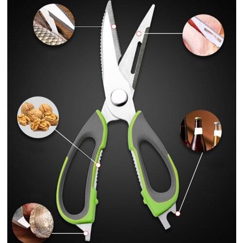 Kitchen Scissors Knife For Fish Chicken Bone Vegetables Household Stainless Steel Multi function Cutter Shears
