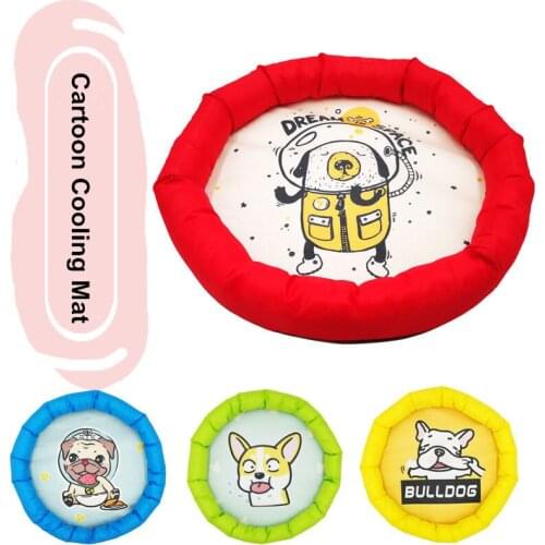Cartoon Pet Dog Cooling Mat Summer Waterproof Small Dog Beds Teddy Bulldog Mattress Puppy Bed Ice Pad Cat Sleeping Cushion