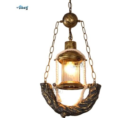 American Industrial Style Iron Art Pendan Lights for Living Room Restaurant Dining Room Lights Retro Hanging Fixture Loft Decor