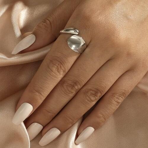 MANGOSKY Simple Adjustable Size Ring For Women