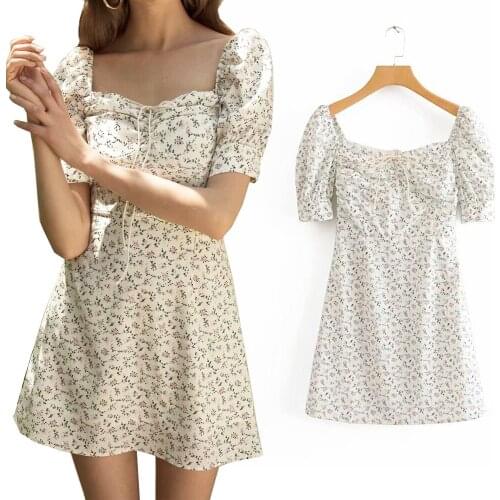 Sexy Women Short Dress Slimming Ladies Print Waist Trainer Zipper Back Min Dress Party Cub Casual Plus Size vestidos