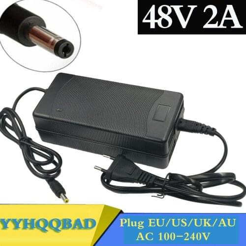 48V 2A Lead-acid Battery Charger for 57.6V pack e-bike Charger high quality Plug EU/US/UK/AU