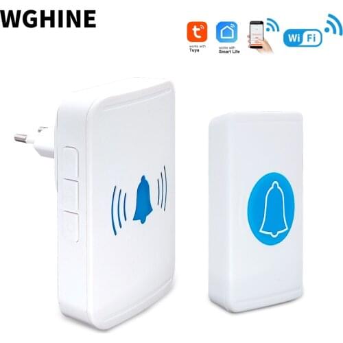 Outdoor Wireless Doorbell WiFi Smart Door bell set Tuya Smart Life App Secure news push Home Welcome Chimes With Waterproof