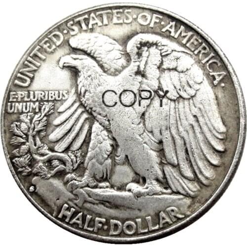 US A Set of (1916-1947)-S 24PCS Walking Liberty Half Dollar Silver Plated Copy Coins