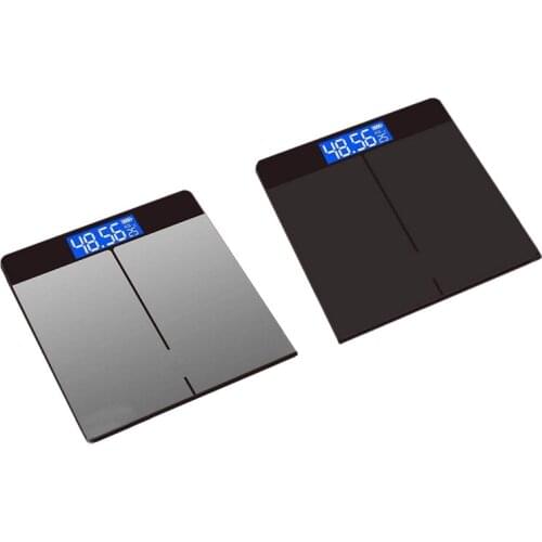 Tempered Glass Digital Body Weight Scale USB Charging LCD Bathroom Scales Weight Monitor Body Fats Scale