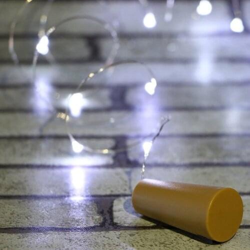 10pcs/lot 2m button battery light LED bottle lantern bar decoration Christmas light festive atmosphere small lantern