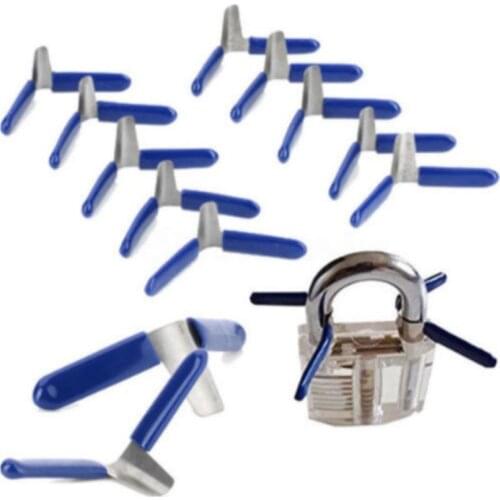 10pcs Padlock Shim Picks Set Lock Pick Accessories Set Tools Lock Home Tools Locksmith Tools