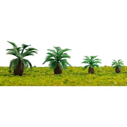 2.5-6.5cm Scale Plastic Miniature Model Palm Tree In Architecture Model Building Design And Hobby Maker Ho Train Layout