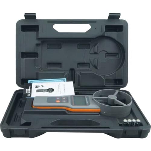 AZ8919 anemometer measures wind speed, volume, carbon dioxide, temperature, humidity, dew point and wet bulb temperature