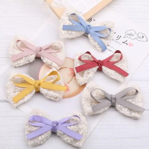 Bows Fashion Headwear Accessories Handmade Craft Sewing Hats Shoes Flowers Bowknot Hair Clips Applique DIY Bow Tie Wedding Decor