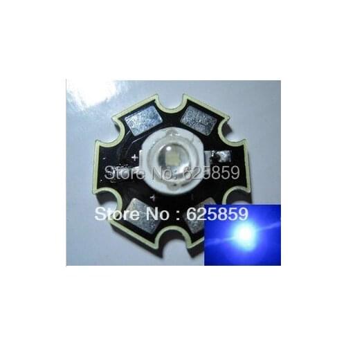 Free shipping 50PCS 3W Royal Blue High Power LED Emitter 700mA 440-455NM with 20mm Star PCB
