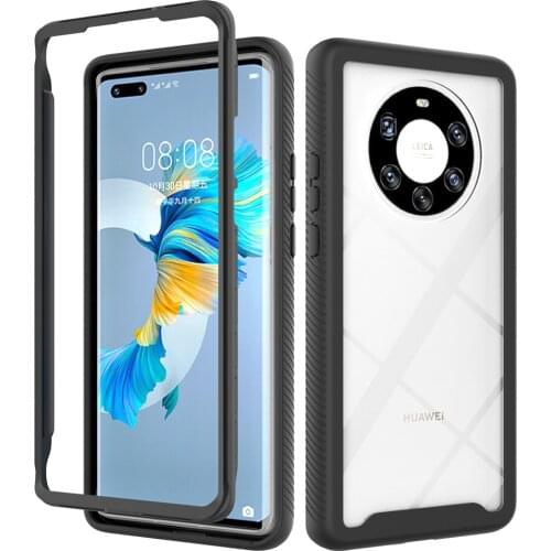 For Huawei Mate 40 Pro Plus Case Hard PC HD Transparent Hybrid Armor protective back Cover Case for huawei mate 40 40pro mate40