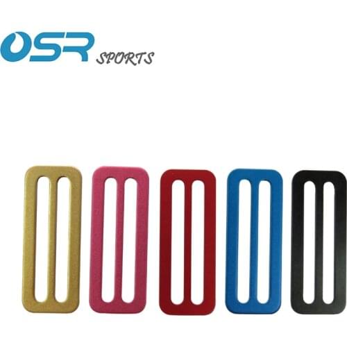 Scuba diving 50mm 2inch webbing keeper Aluminum accessory for climbing diving Triple bar glider