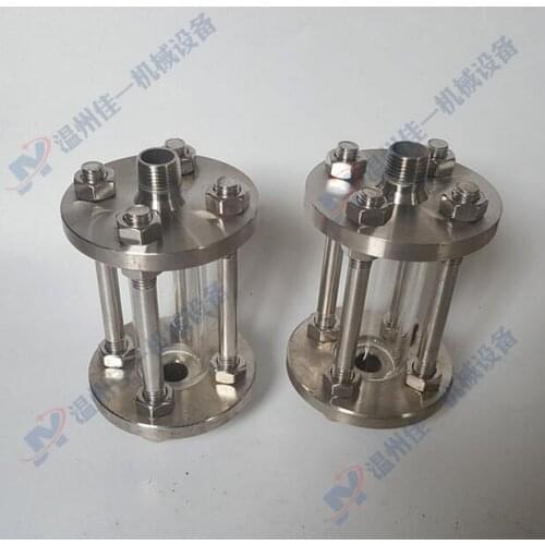 DN15-DN32 Threaded glass tube mirrors for choose Sanitary Tri Clamp Sight Glass, Stainless Steel 304