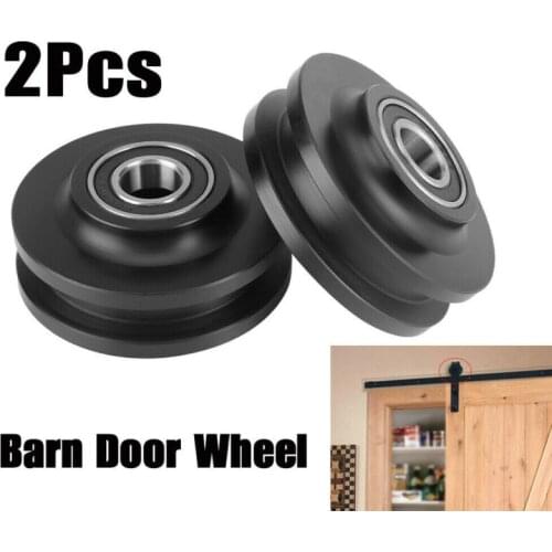 Double Bearing POM Sliding Barn Wooden Door Wheel Closet Hardware Track Roller Window Home Improvement Wheel