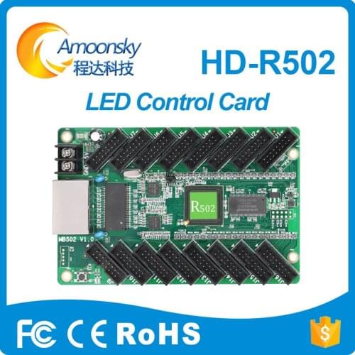 HD-R502 Synchronous Full Color LED sign Receiving Card with 16*hub75B port video 1024*256pixels support Huidu receiver card