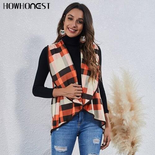 HOWHONEST Women's Vests-cardigans