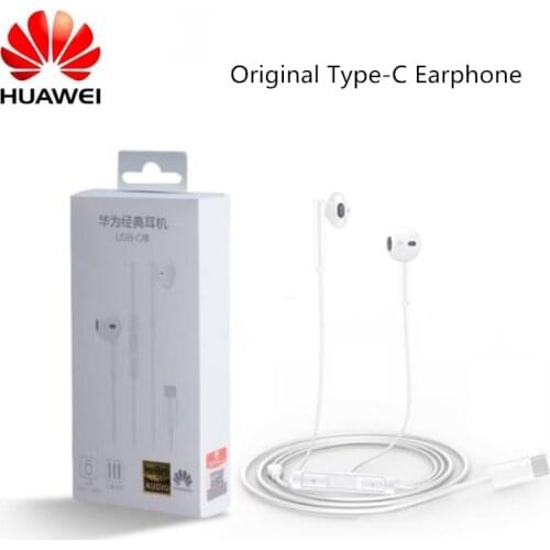HUAWEI Original CM33 Earphone USB Type C In Ear Headset With Mic Wired Volume For P20 30 Mate 10 Pro 20 X RS Note 10 Xiaomi Mi 9