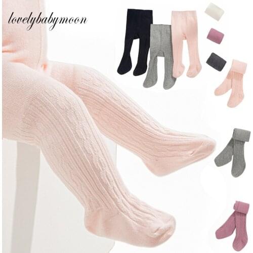 New Spring Knitted Baby Pantyhose For Girls Twist Children Bottom Toddler Kid Girl Ribbed Stockings