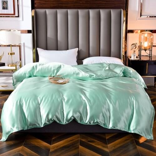 1pc PLA Cool Fiber Duvet Cover Queen Size Quilt Cover for Summer Smooth housse de couette King Size dekbedovertrek 240x220