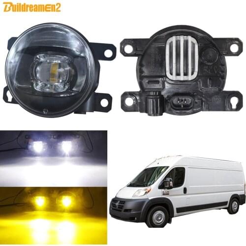 Fog Light Assembly Car Front Bumper LED Lens Fog Lamp 30W 8000LM 12V For Dodge Promaster 1500 2500 3500