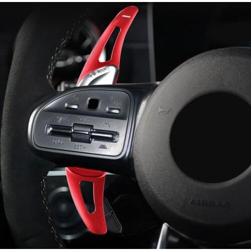 Aluminum alloy steering wheel decorative paddle shifters For Mercedes-Benz AMG GLC CLA45 CLS CLA CLE GLS SL63 A C E G S GT Class