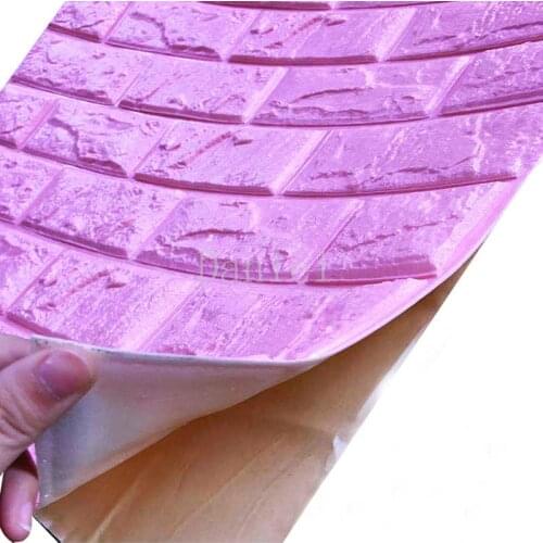 3d Wall Stickers Self-adhesive Brick Panel Diy Imitation Brick Wall Paper Home Decoration Living Room House Decoration Diy