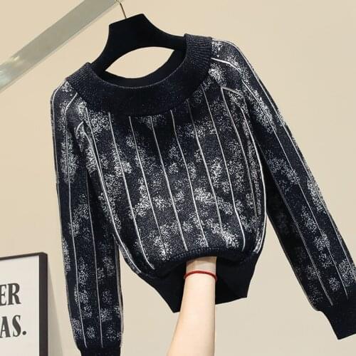 2019 Winter New Ssexy Slash Collar Knit Sweater Pullover Thickened Sweater Women Ins Female Jumper Short Pullovers Sweter