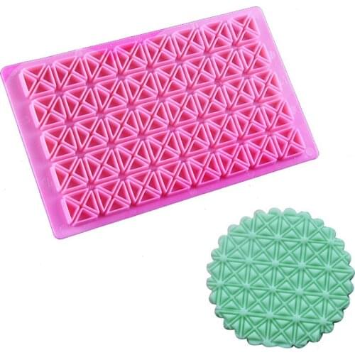 Triangle Square Molds Coffee Cookie Cake Chocolate Printing Stencil DIY Candy Fondant Biscuit Embossing Mold Decorating Tools