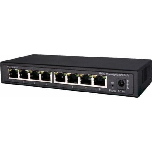 8 Port Gigabit Managed Switch Managed Ethernet Switch with 8 port 10/100/1000M VLAN