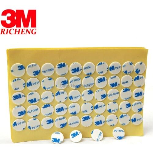 Spot Stock 3M 1600T Waterproof Car Double-Sided Self Adhesive Pe Foam Tape 20mm circle