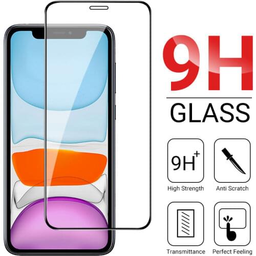 9D Tempered Glass For iPhone 12 Screen Protector Full Cover For iPhone 12 Mini 11 Pro Max XR 7 8 x XS SE 2020 6 6s Plus Glass
