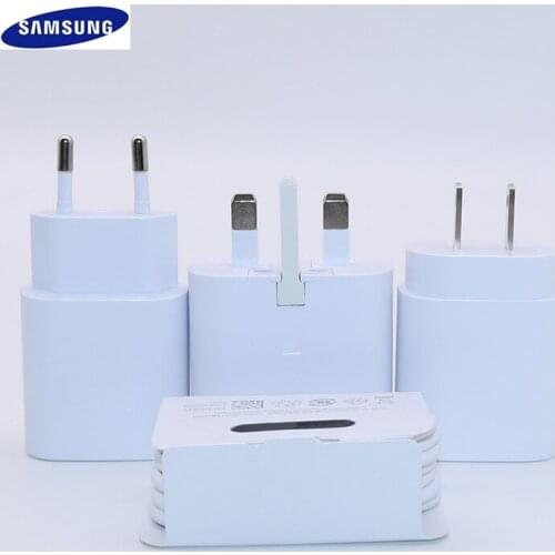 EP-TA800 UK 25W PD Super Fast Charger Double Type C Travel Quick Charging Adapter For Galaxy Note 10 Note 10plus 5G S20 S20+ A91
