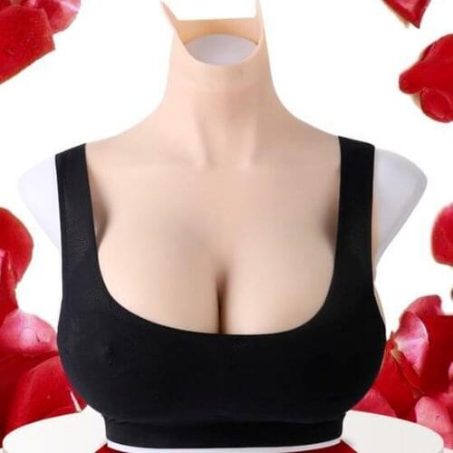Hot Sale Fake Body Tight Suit G Cup Silicone Breast Forms Boobs Triangle Breasts Suit For Crossdresser Transvestite Drag Queen