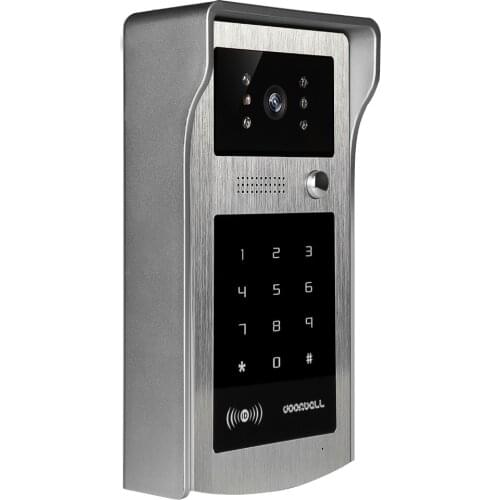 1pcs IR RFID Code Keypad Camera For 4 Wire Cable Video Door Phone Doorbell Video Intercom Entry System
