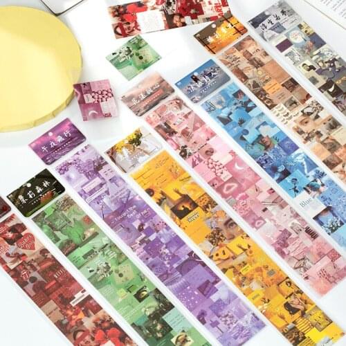 16pcs/LOT on time series stationery sticker Creative decoration DIY shared outfit tape paper masking washi sticker