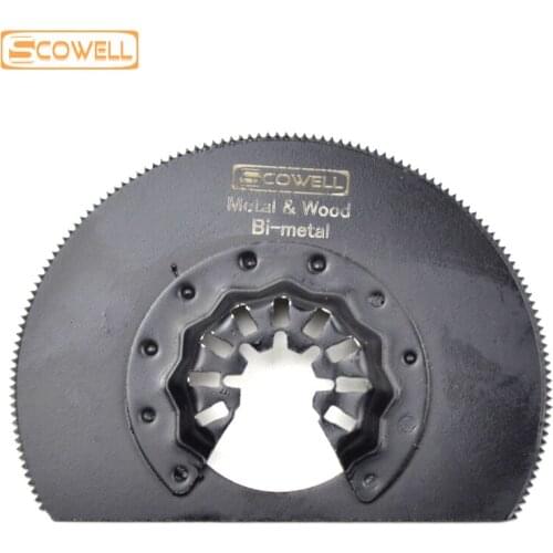 30% off Starlock 80mm HSS Bi-metal Hlaf Circle Segment Oscillating Saw Blades for wood nail soft metal Multi Tools Saw Blades