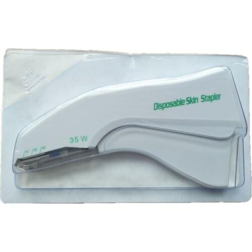 35W Disposable Medical Skin Stapler Surgery special sterile stainless steel Skin stitching machine nail puller English packing