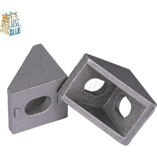 20Pcs 2020 Corner Fitting Angle Aluminum 20 X 20 L Connector Bracket Fastener Match Use 2020 Industrial Aluminum Profile