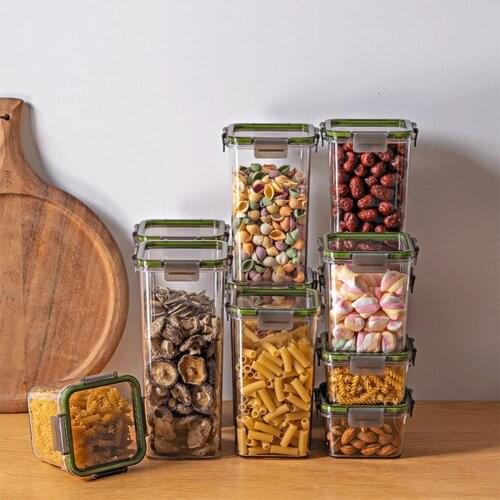 60% Dropshipping!! Stackable Sealed Storage Tank PET Dried Fruit Jar Container Box Kitchen Tool