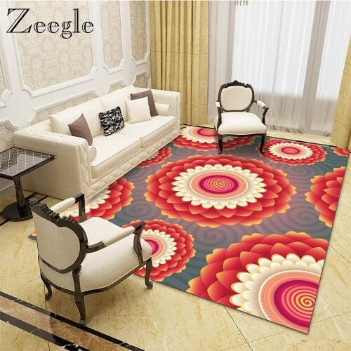 Zeegle Large Carpet for Living Room Bedroom Sofa Coffee Table Floor Mat Kids Room Bedside Carpet Home Decor Rugs Vintage Carpet